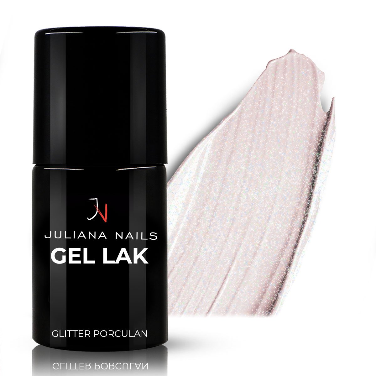 Gel lak Glitter porculan 6ml