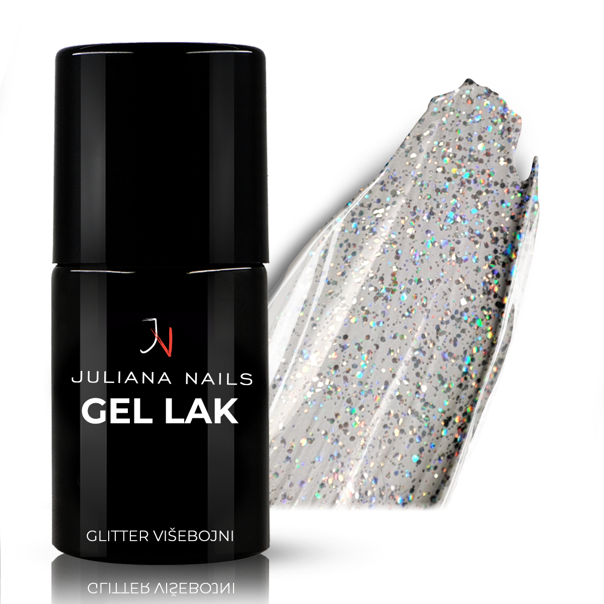 Gel lak Glitter višebojni 6ml