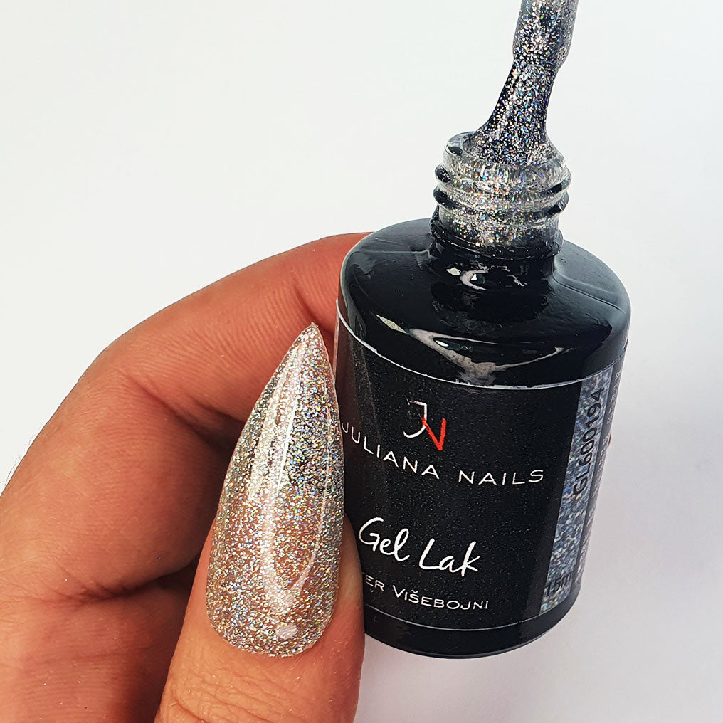 Gel lak Glitter Višebojni 6ml
