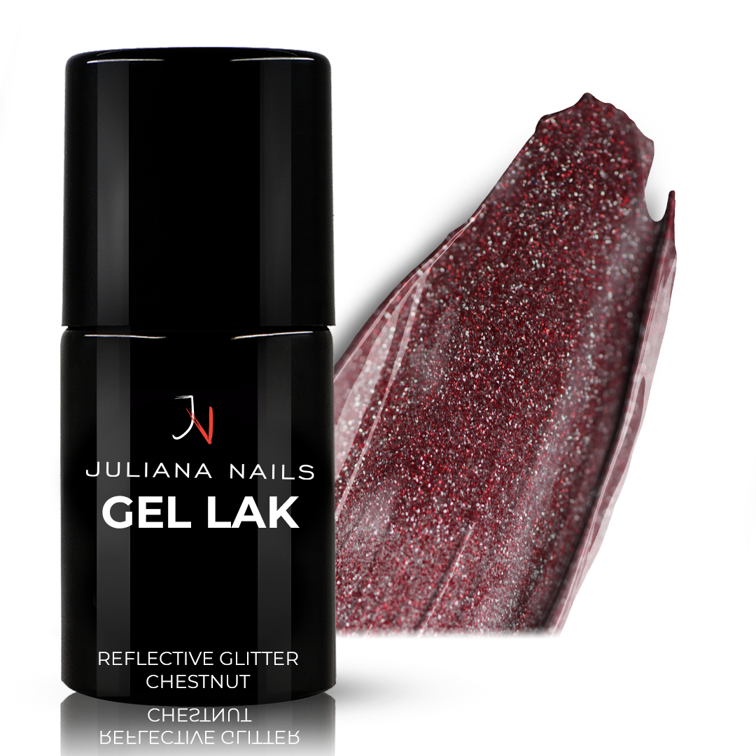 Gel lak Reflective Glitter Chestnut 6ml