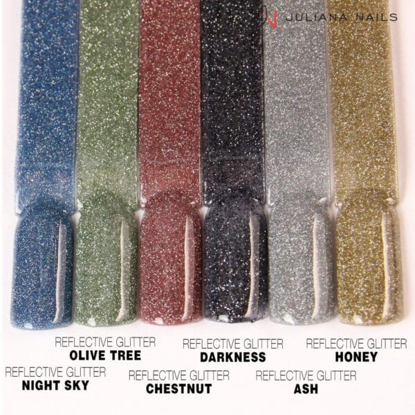 Reflective Glitter Gel Polish Chestnut 6ml