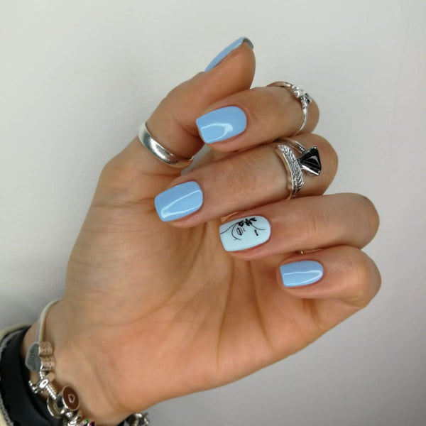 Gel Polish Powder Pastel Blue 6ml