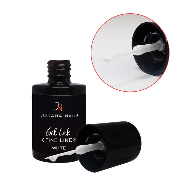 Gel lak Fine Line White 6ml