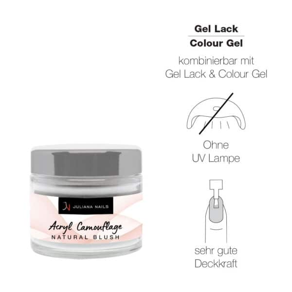 Prekrivajući akril Natural Blush 30g