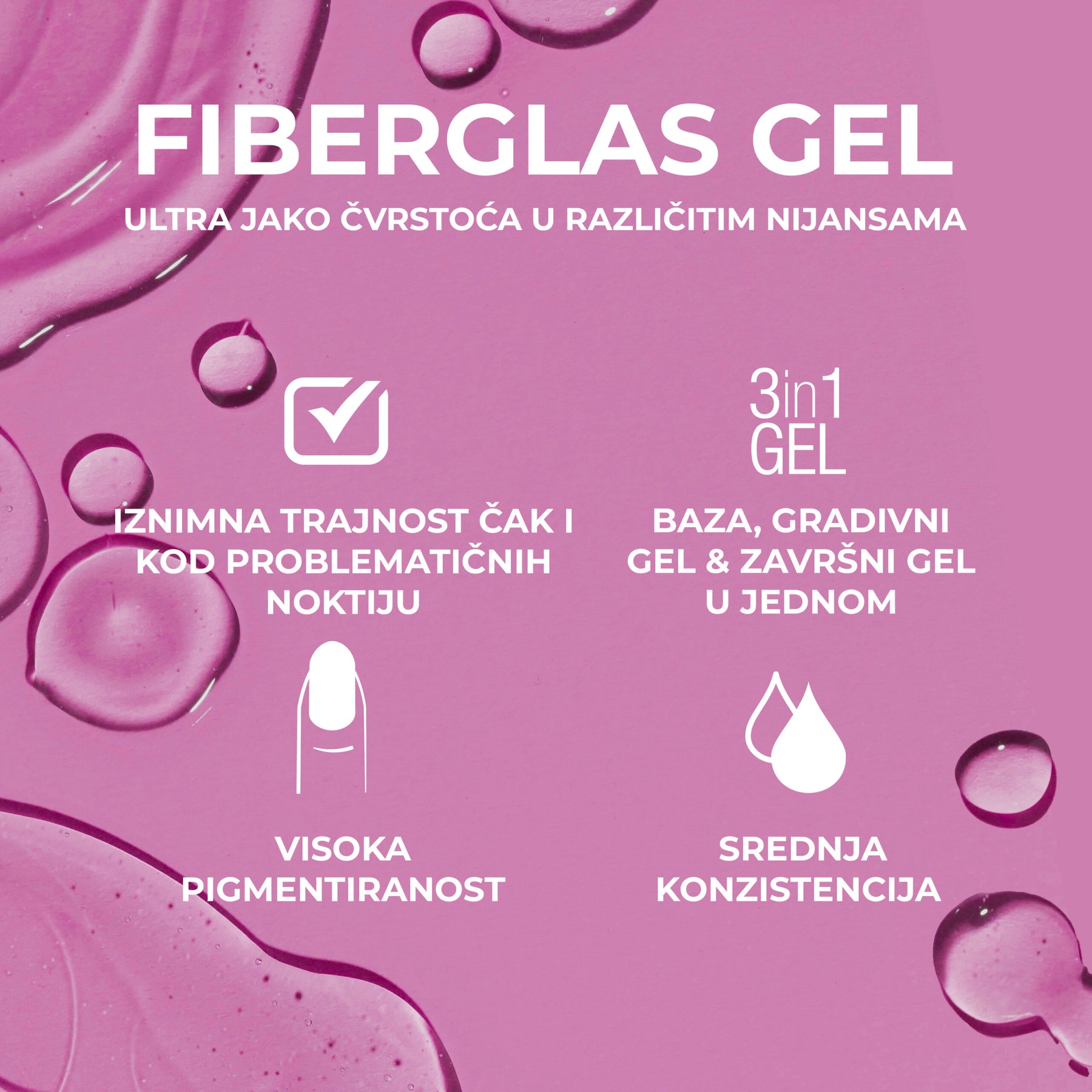 Fiberglass Gel Nude Rose