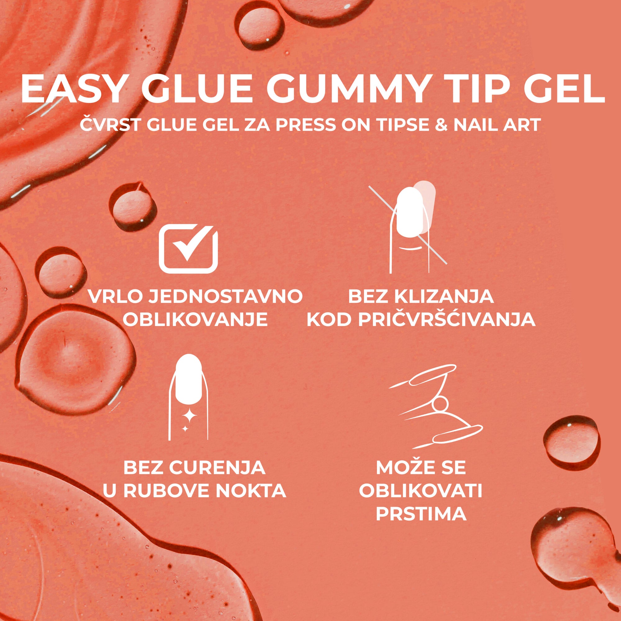 Easy Glue – Gummy Gel for Press-On Tips