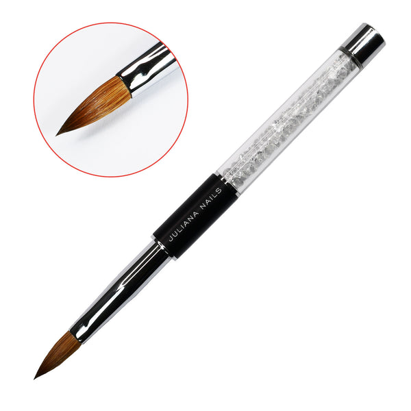 Premium Acrylic Brush – 100% Kolinsky – Oval No. 6