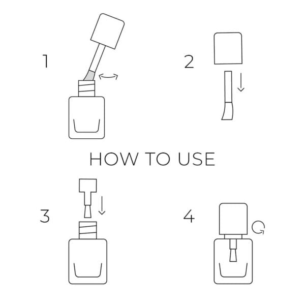 Gel Polish Replacement Brush 6ml – Round – White (5 pcs.)