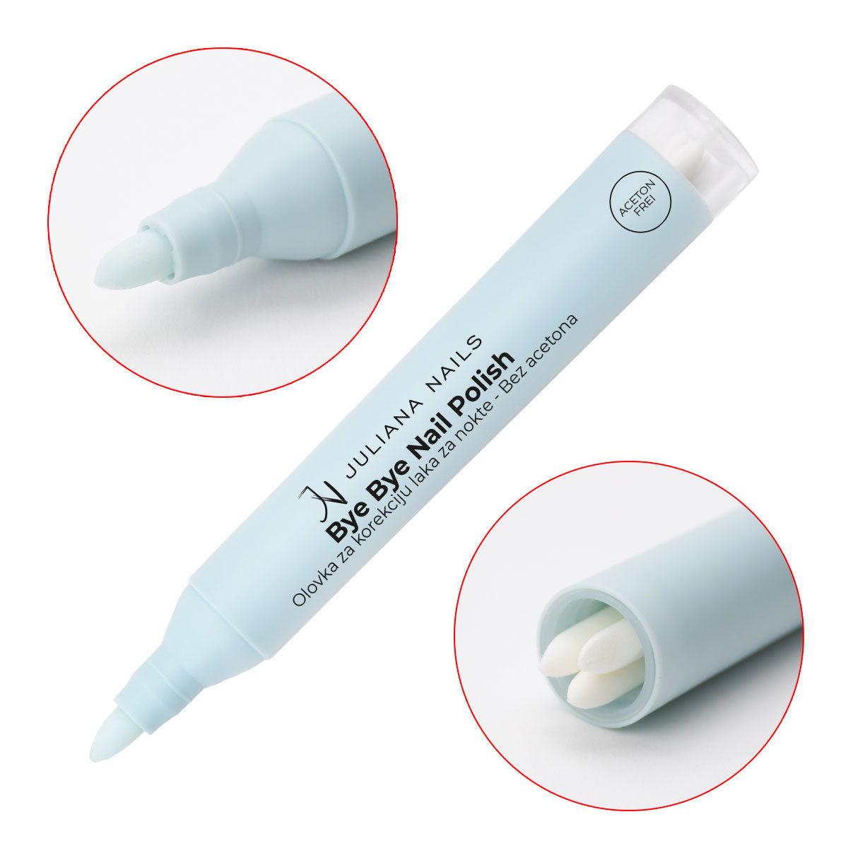 Bye Bye Nail Polish - Nail Polish Correction Pen - Acetone-Free 4ml