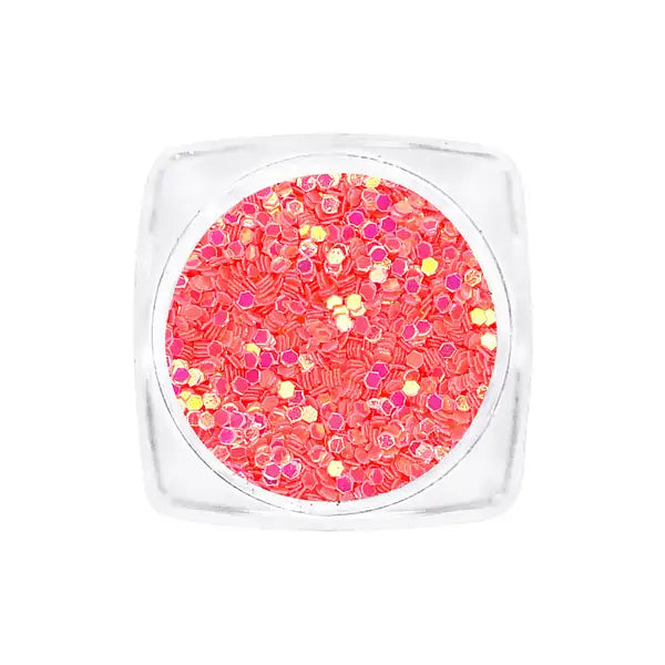 Glow in the Dark Flakes - Hot Coral