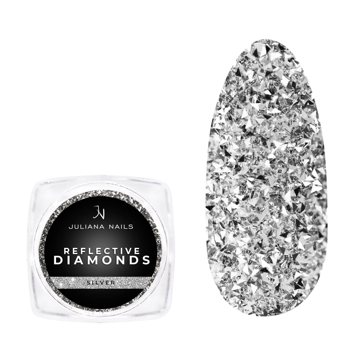 Reflective Diamonds – Silver