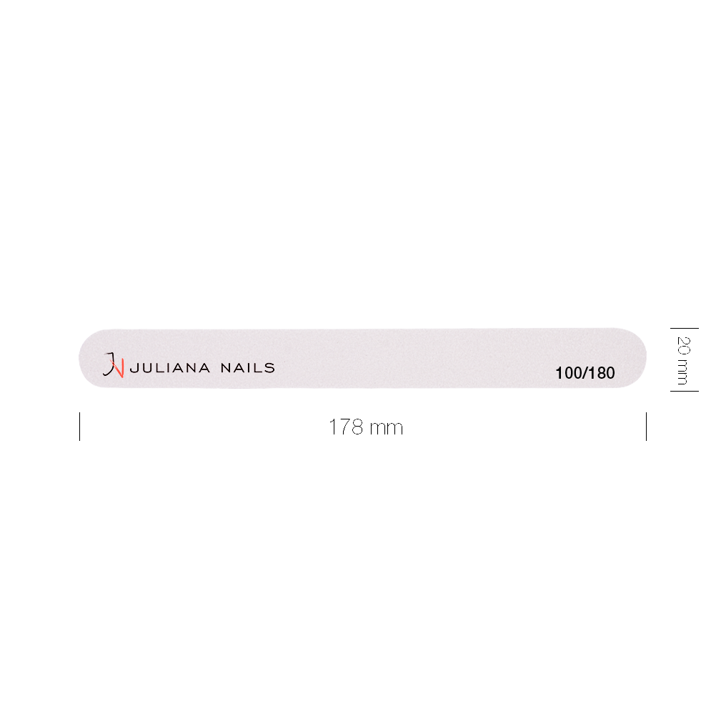 Profi file - straight - White - 100/180