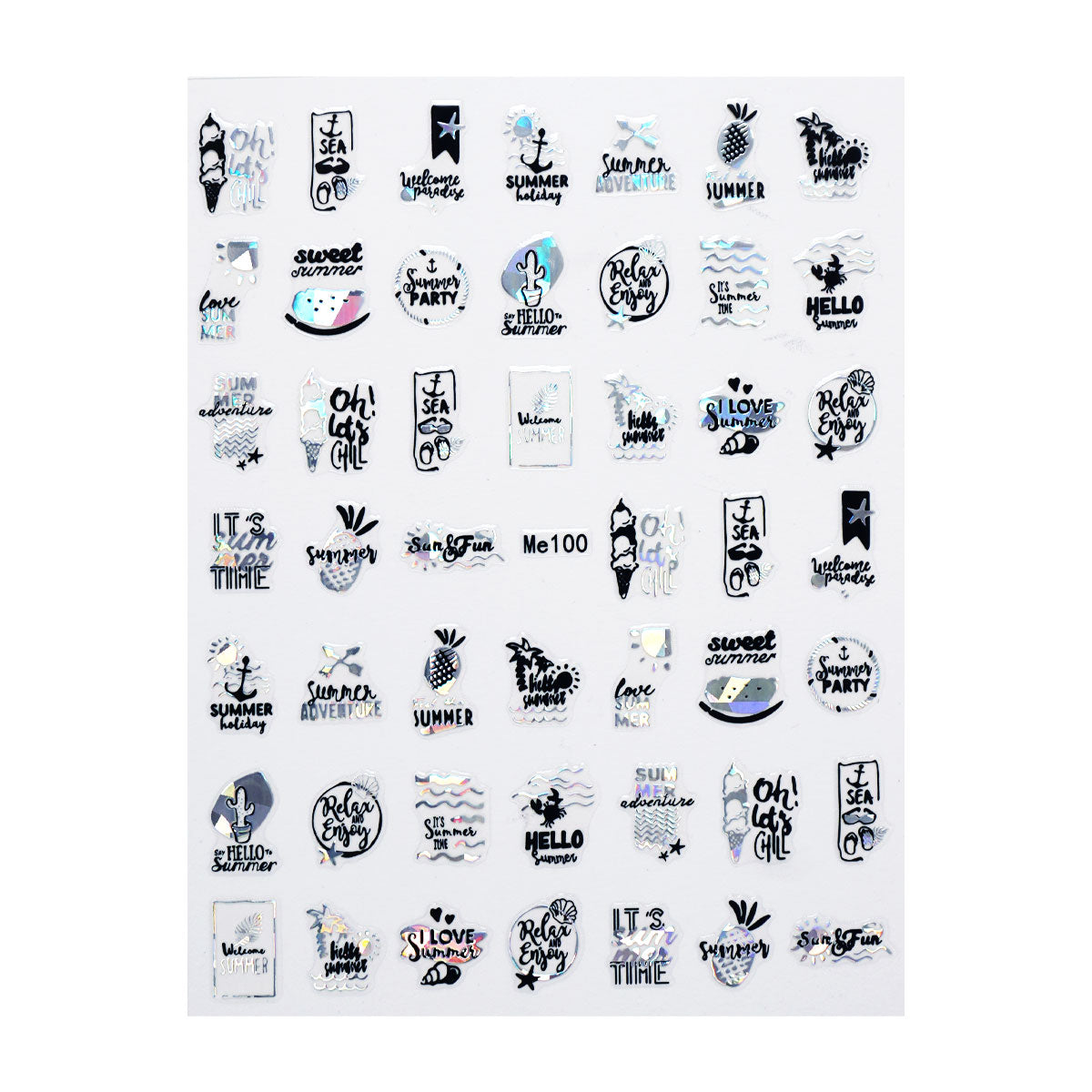 Nail Sticker – Chrome Time 1