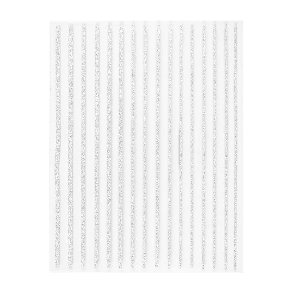 Nail Sticker – Silver Sparkle 1