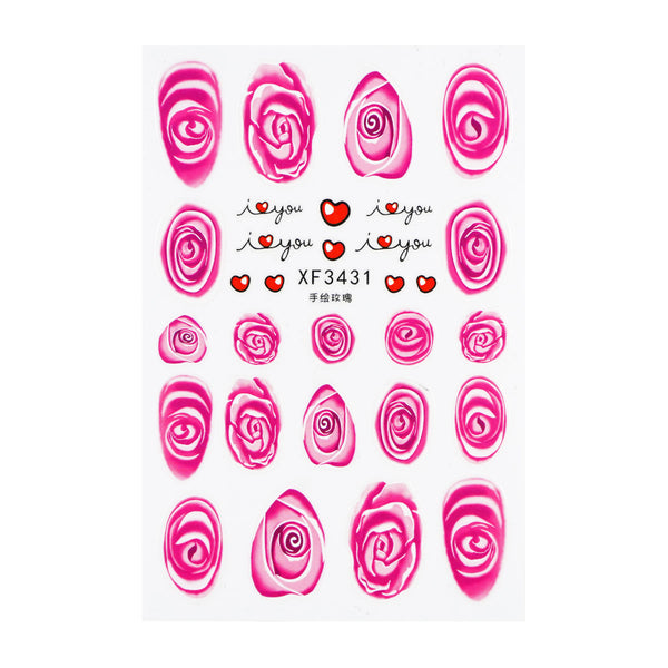 Nail Sticker – Rose Whisper – Magenta