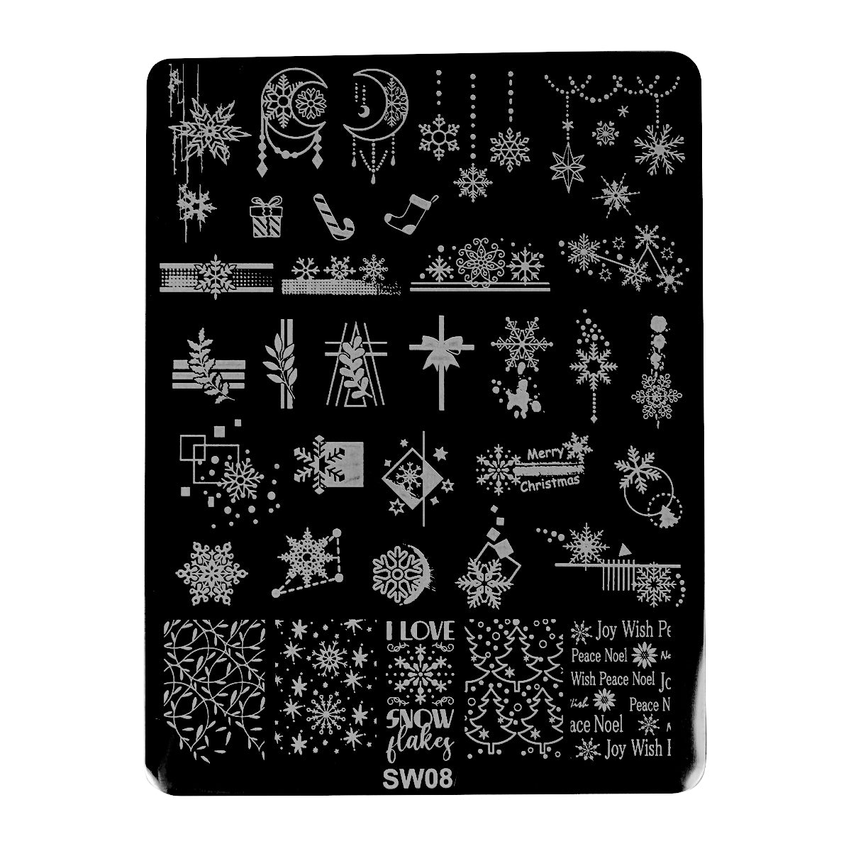 Šablona za štambiljanje – White Christmas