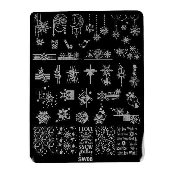 Šablona za štambiljanje – White Christmas