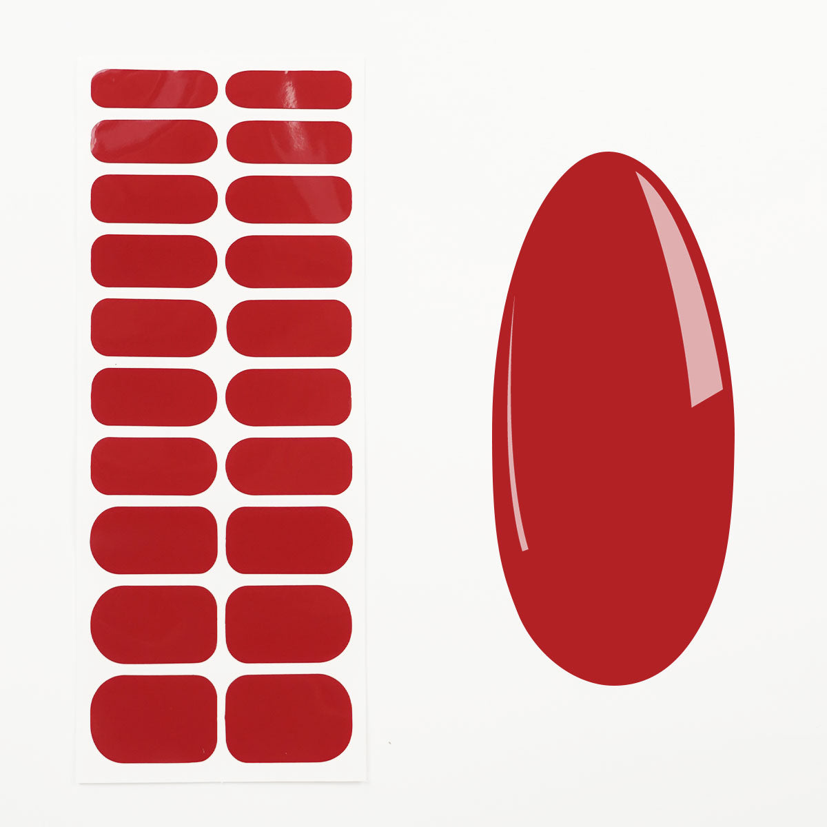 Nail Quickies – samoljepljive lak folije za nokte – Woman In Red (20 kom.)