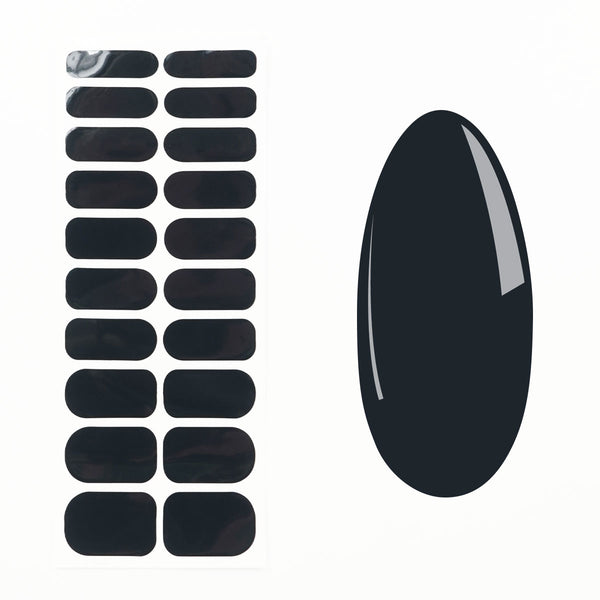 Nail Quickies – samoljepljive lak folije za nokte – Black Beauty (20 kom.)