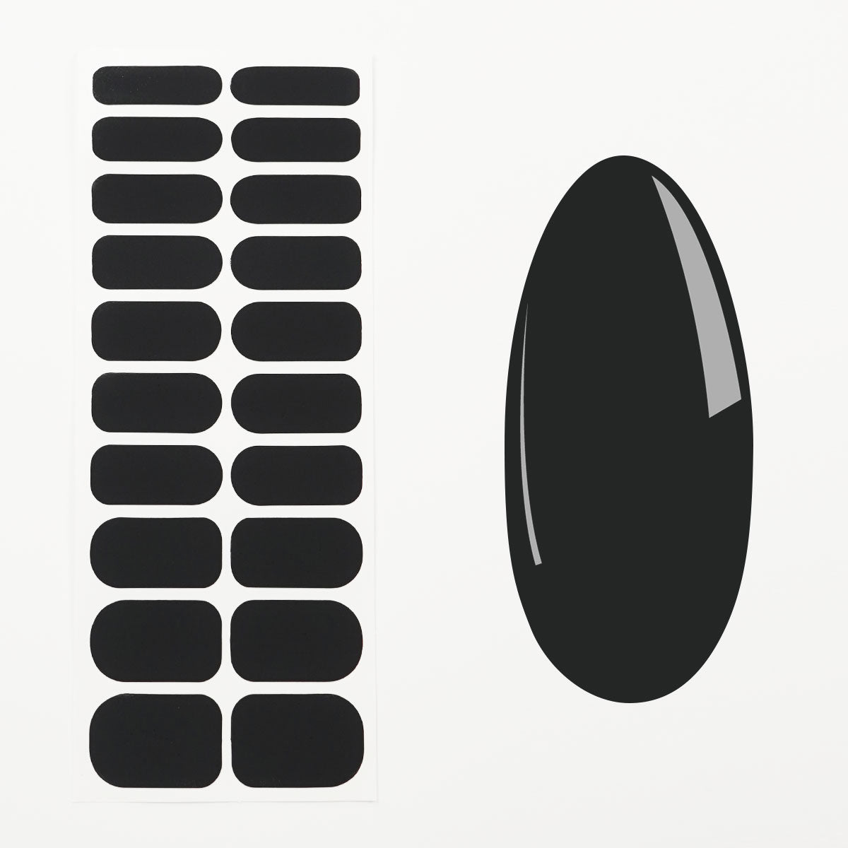 Nail Quickies – samoljepljive lak folije za nokte – Drives Me Matt (20 kom.)