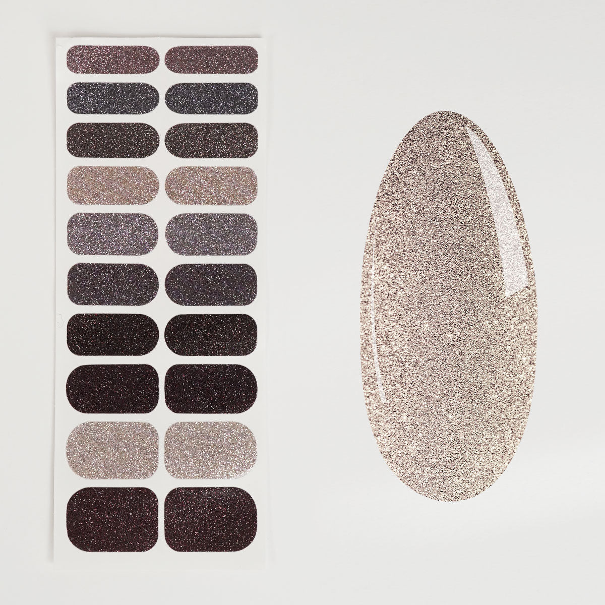 Nail Quickies – samoljepljive lak folije za nokte – Twinkle Harmony (20 kom.)