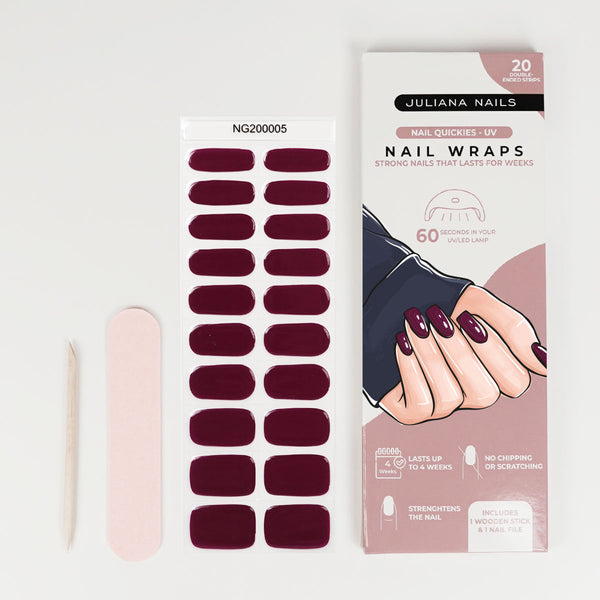 Nail Quickies – self-adhesive gel polish nail foils – Love Train (20 pcs.)