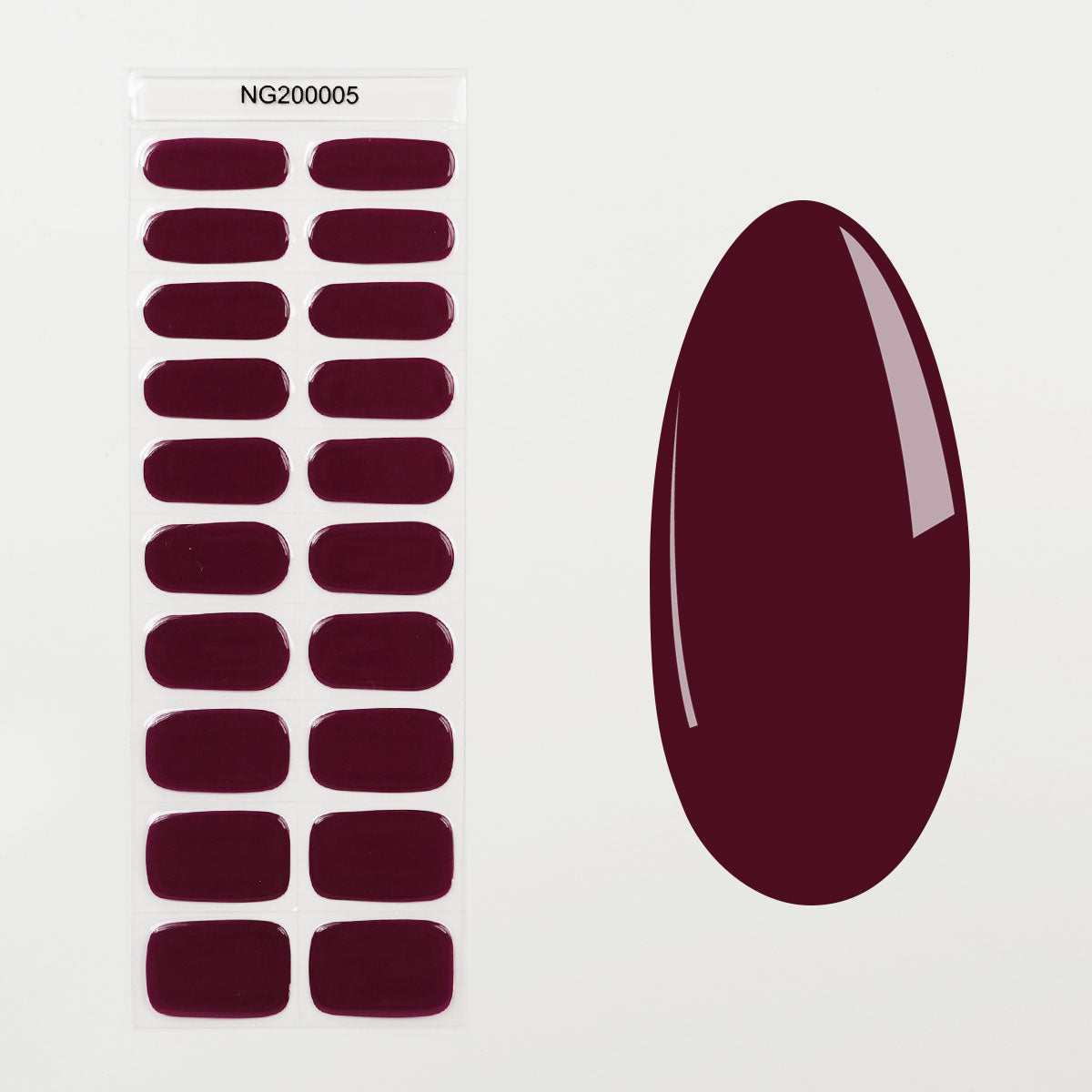 Nail Quickies – samoljepljive gel lak folije za nokte – Love Train (20 kom.)