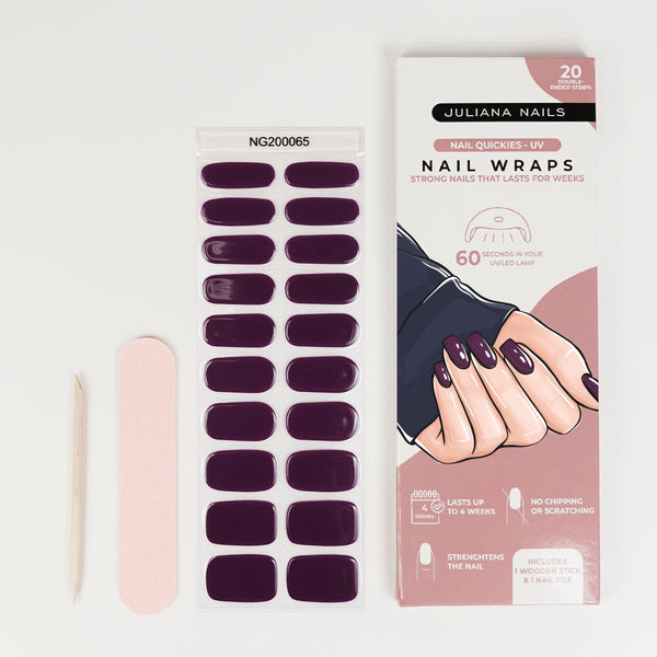 Nail Quickies – Self-adhesive Gel Polish Nail Foils – Dark Obsession (20 pcs)