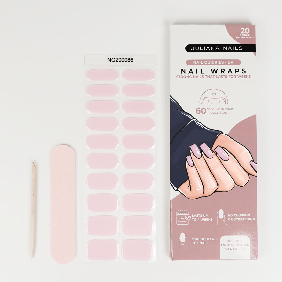 Nail Quickies – self-adhesive gel polish nail foils – Good Girl (20 pcs.)