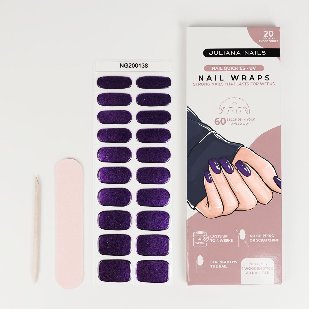 Nail Quickies – Self-adhesive Gel Polish Nail Foils – Into The Mystic (20 pcs)