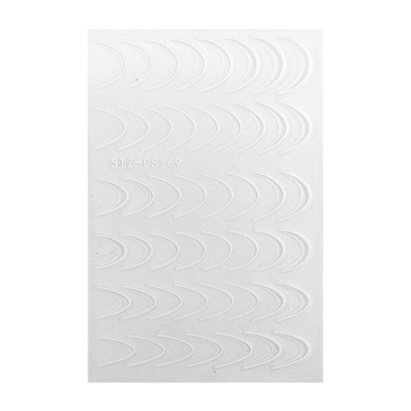 Nail Sticker – Sleeky French – White