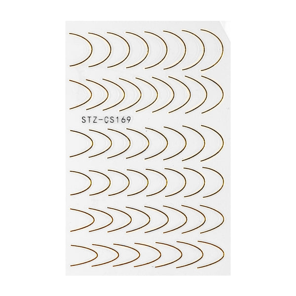 Nail Sticker – Sleeky French – Gold