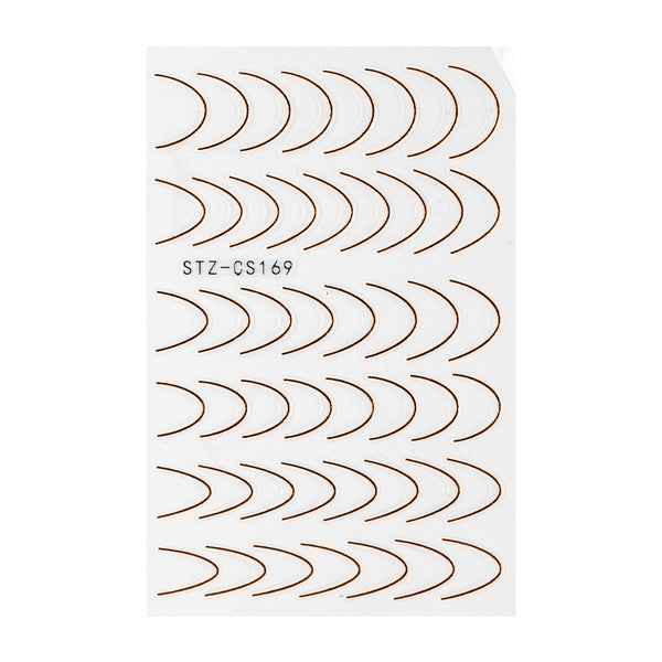 Nail Sticker – Sleeky French – Rosegold