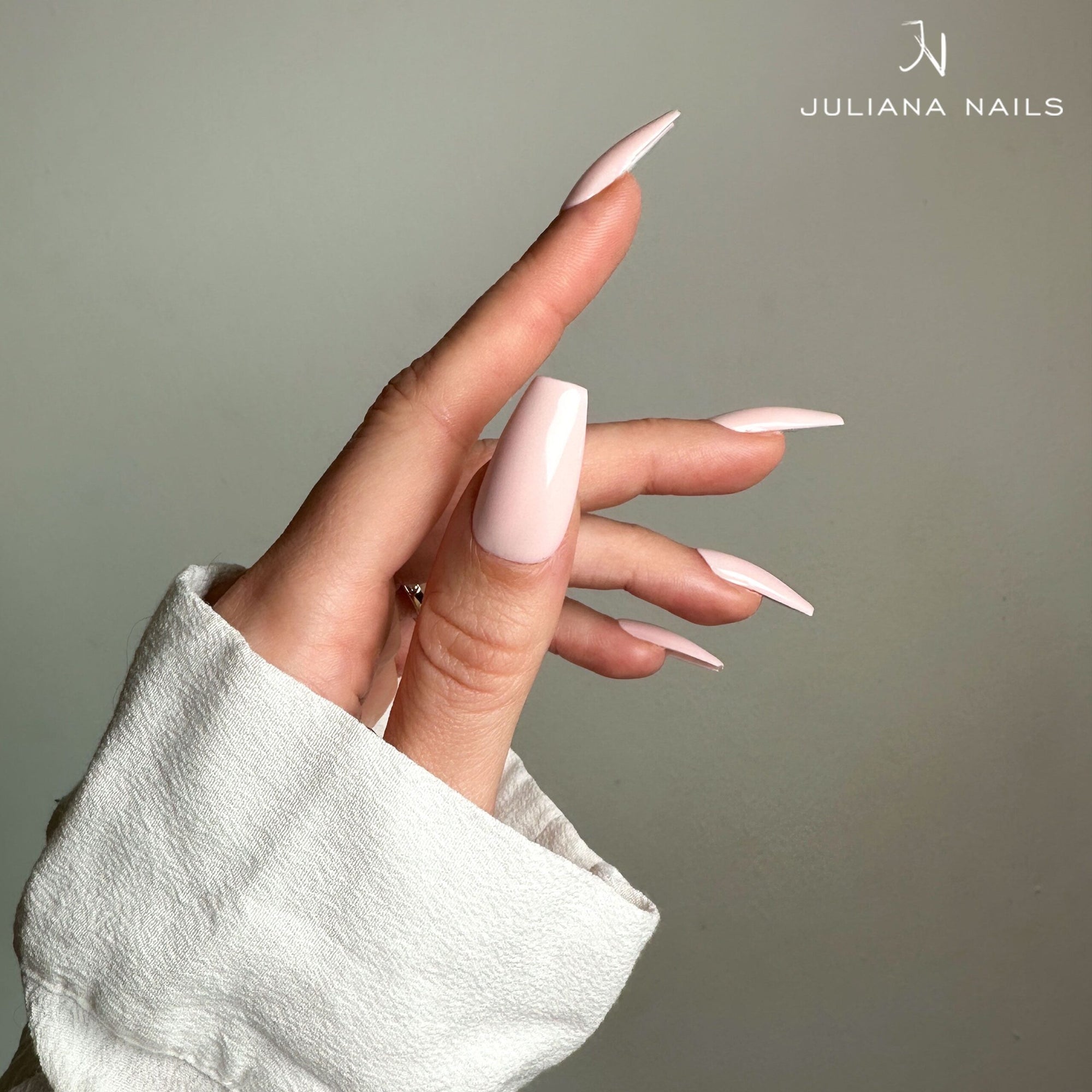 No File – Press-On Fullcover Tips Transparent – Ballerina – Medium (100 pcs.)