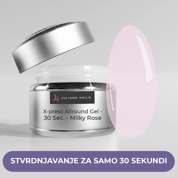 X-Press Allround Gel – 30 sek. – Milky Rose
