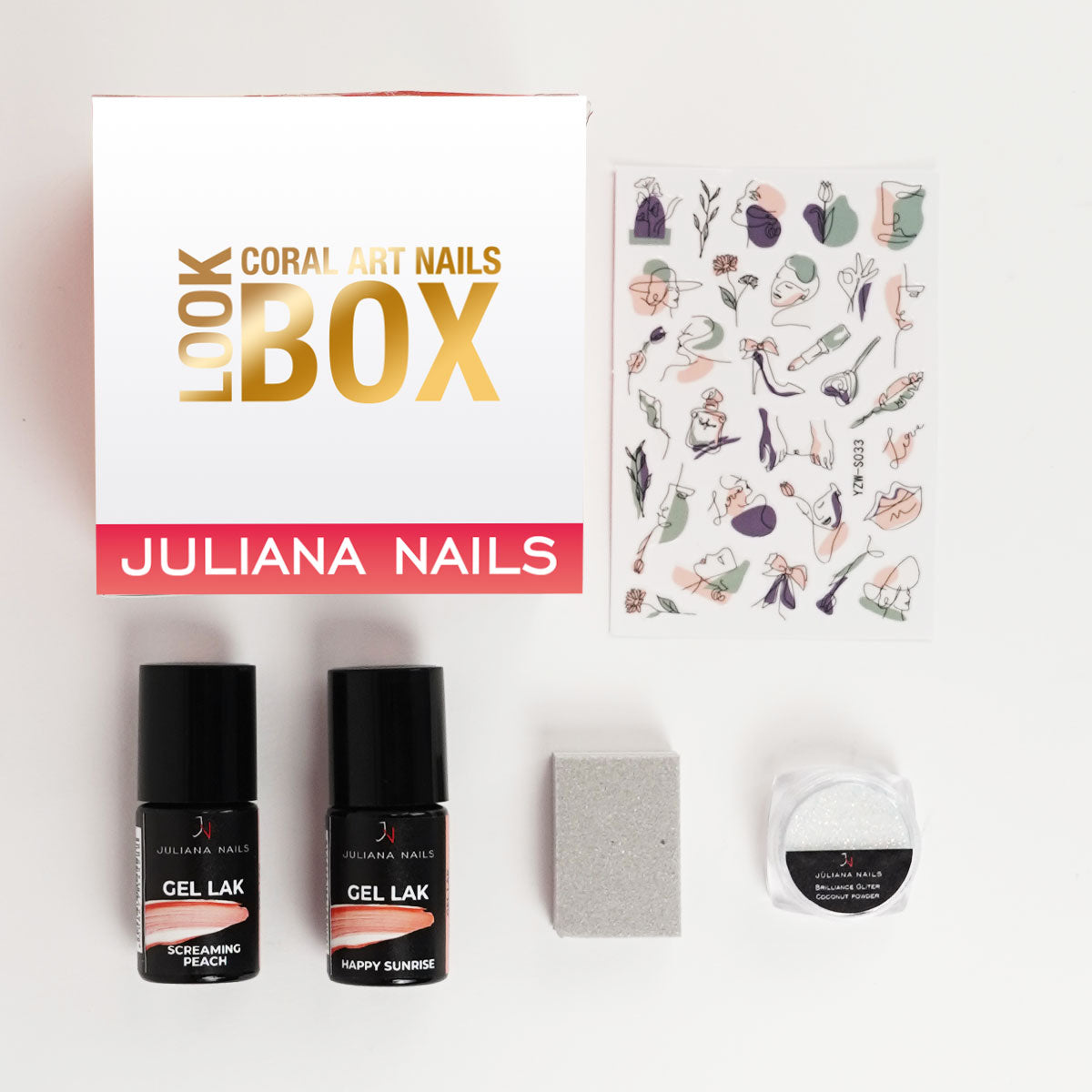 Look Box – Coral Art Nails