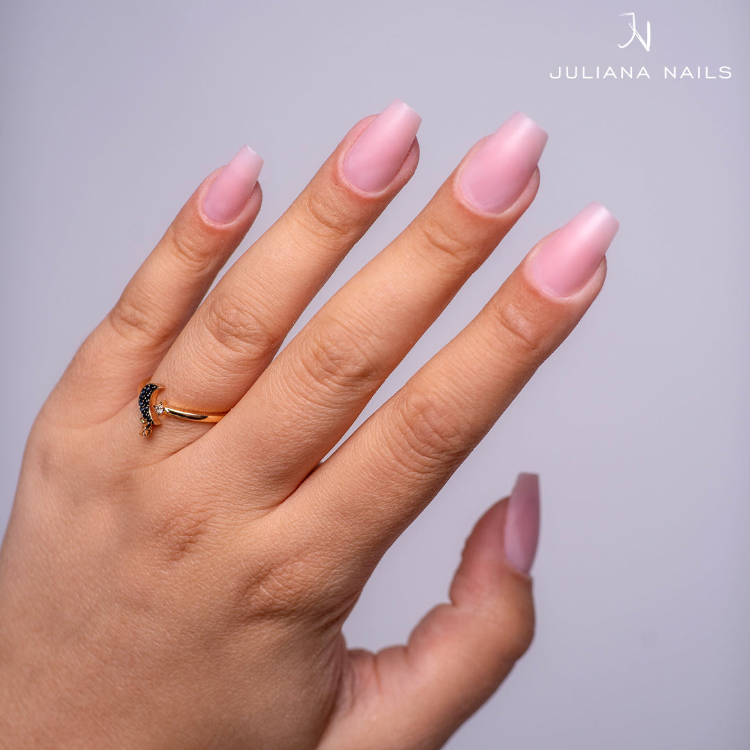 Press-On Fullcover Tipse Natural Pink – Ballerina – srednje (100 kom.)
