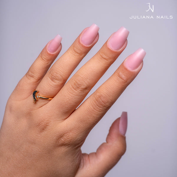 Press-On Fullcover Tipse Natural Pink – Ballerina – srednje (100 kom.)