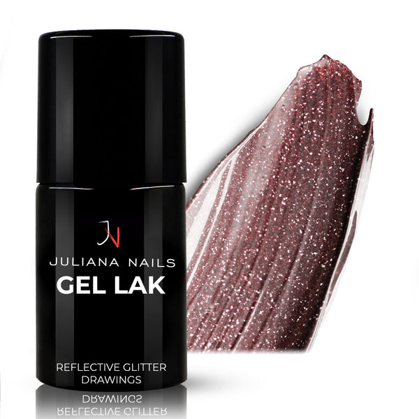 Gel Lack Reflective Glitter Drawings 6ml