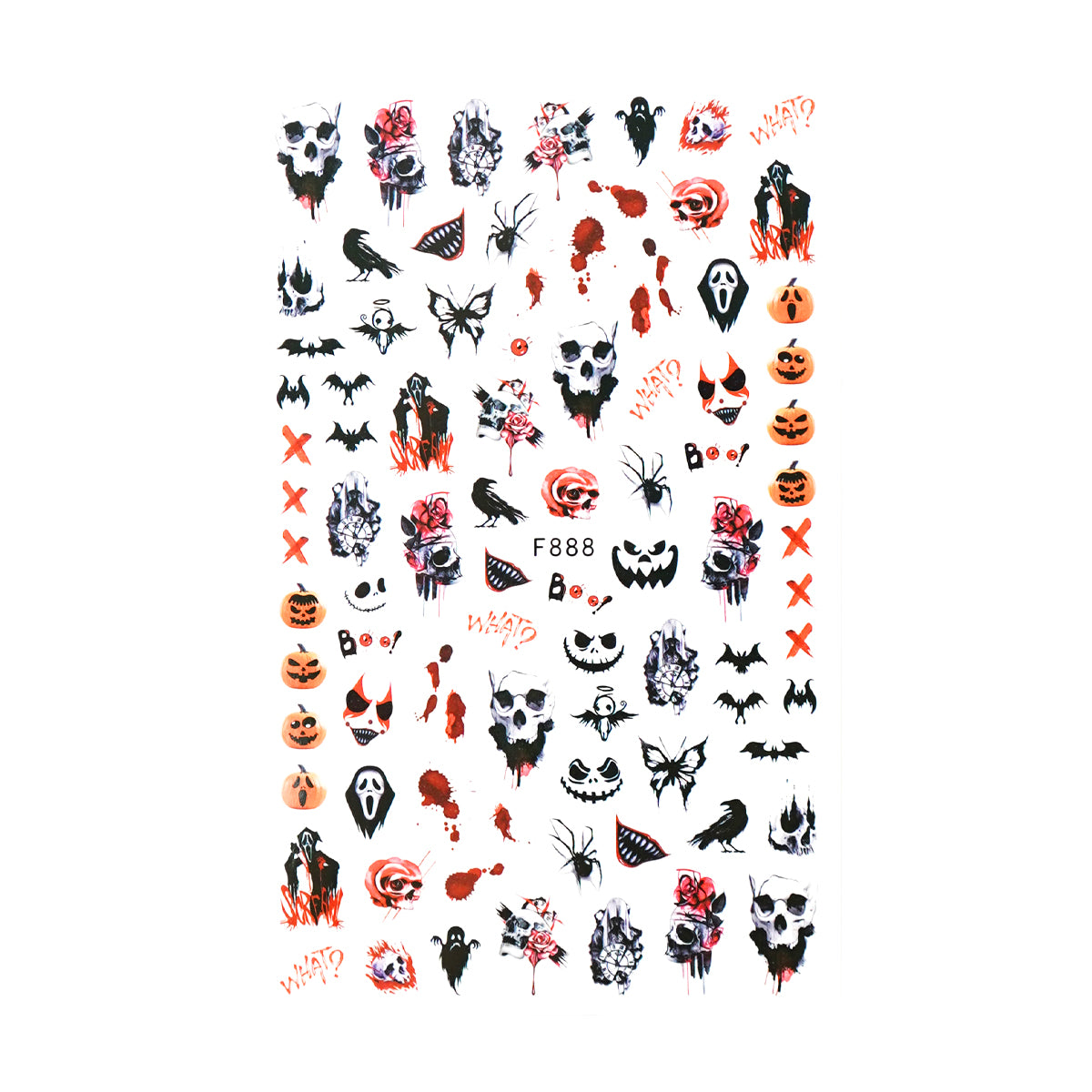 Nail Sticker - Creepy Halloween 1