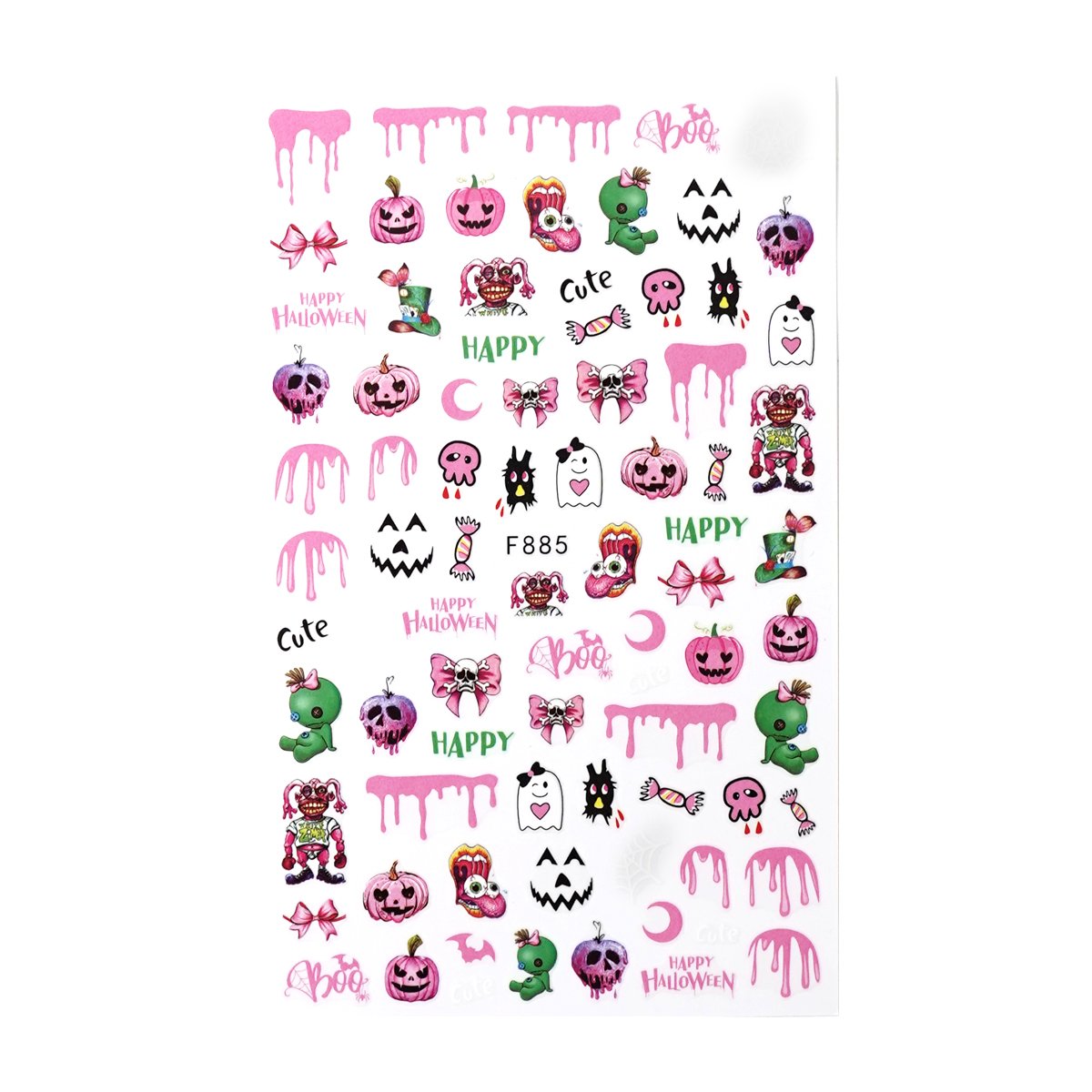 Nail Sticker - Creepy Halloween 2