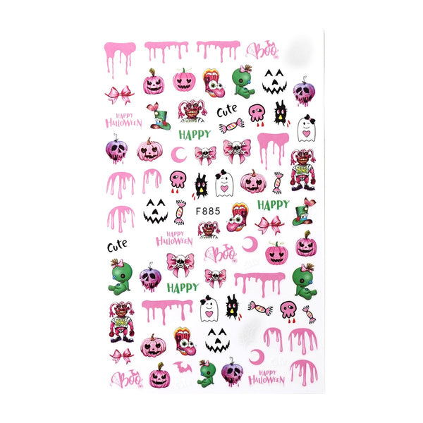 Nail Sticker - Creepy Halloween 2