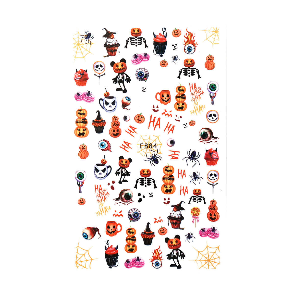Nail Sticker - Creepy Halloween 4