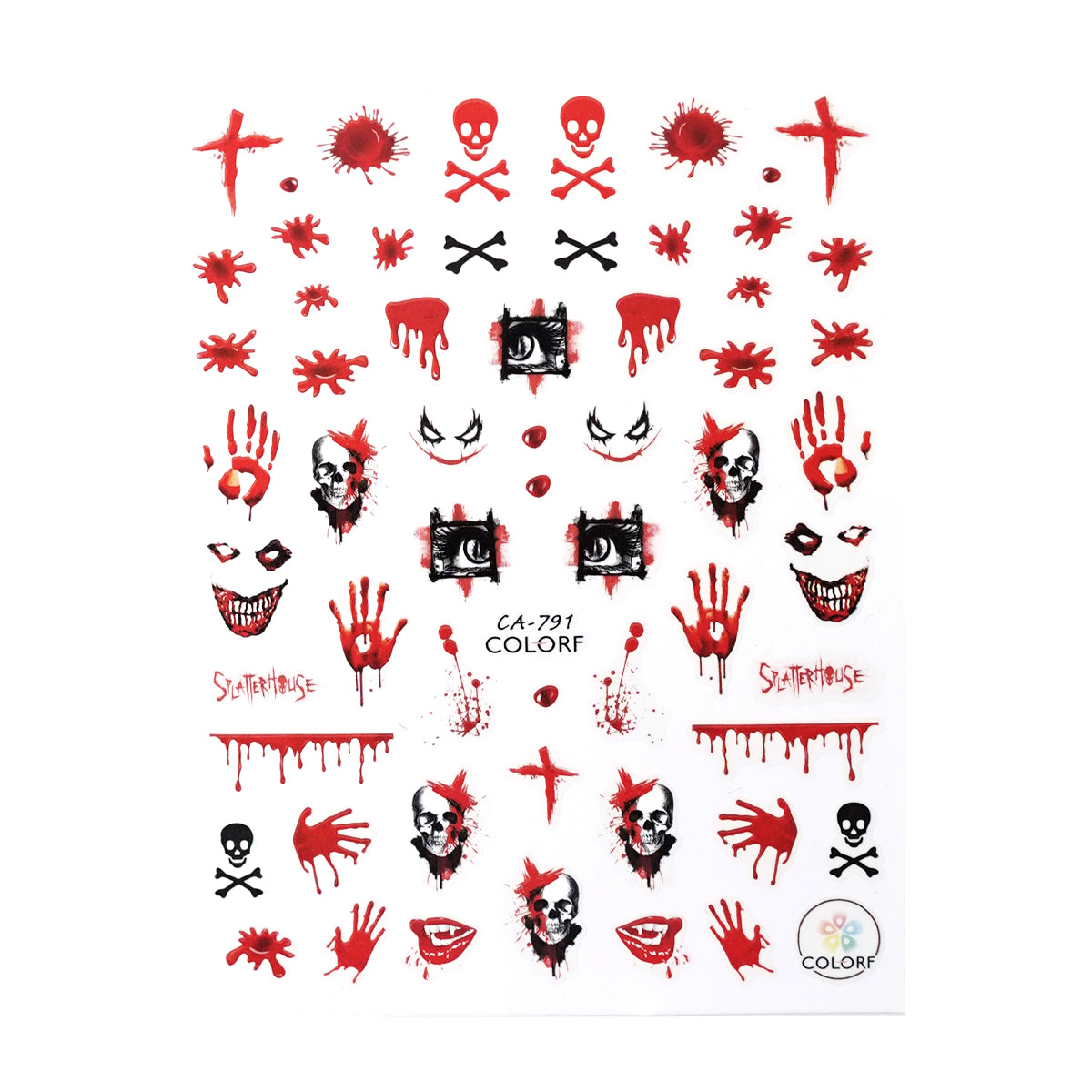 Nail Sticker - Creepy Halloween 5
