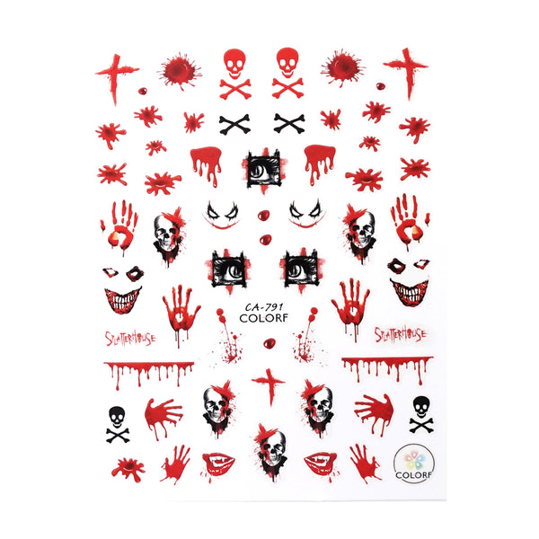 Nail Sticker - Creepy Halloween 5