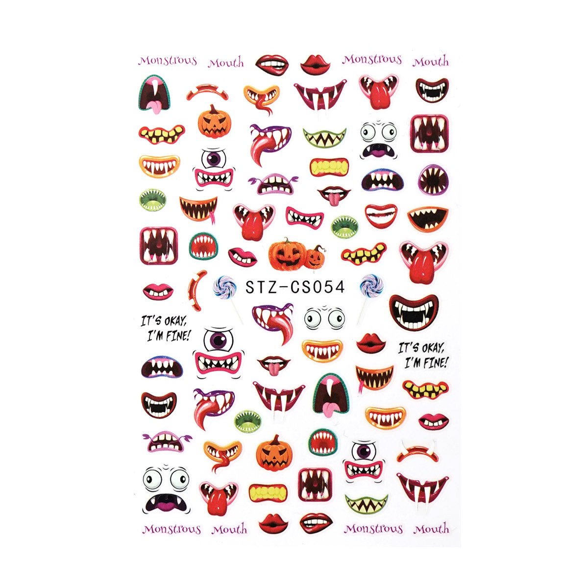 Nail Sticker - Creepy Halloween 7
