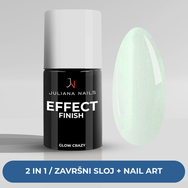Gel Polish Effect Finish - Glow Crazy