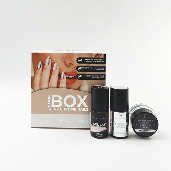 Look Box – Shiny Chrome Nails