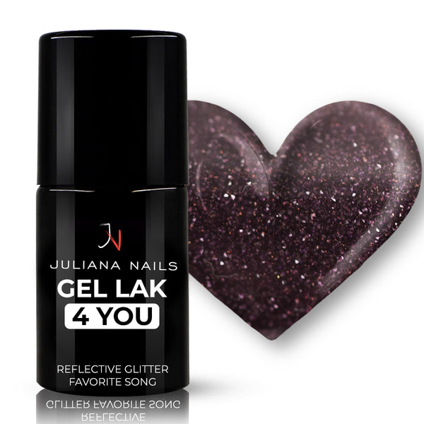 Gel Lak 4 YOU - Reflective Glitter Favorite Song 6ml