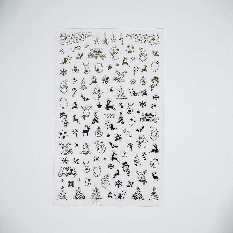 Nail Sticker - Christmas Lights 3